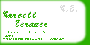 marcell berauer business card